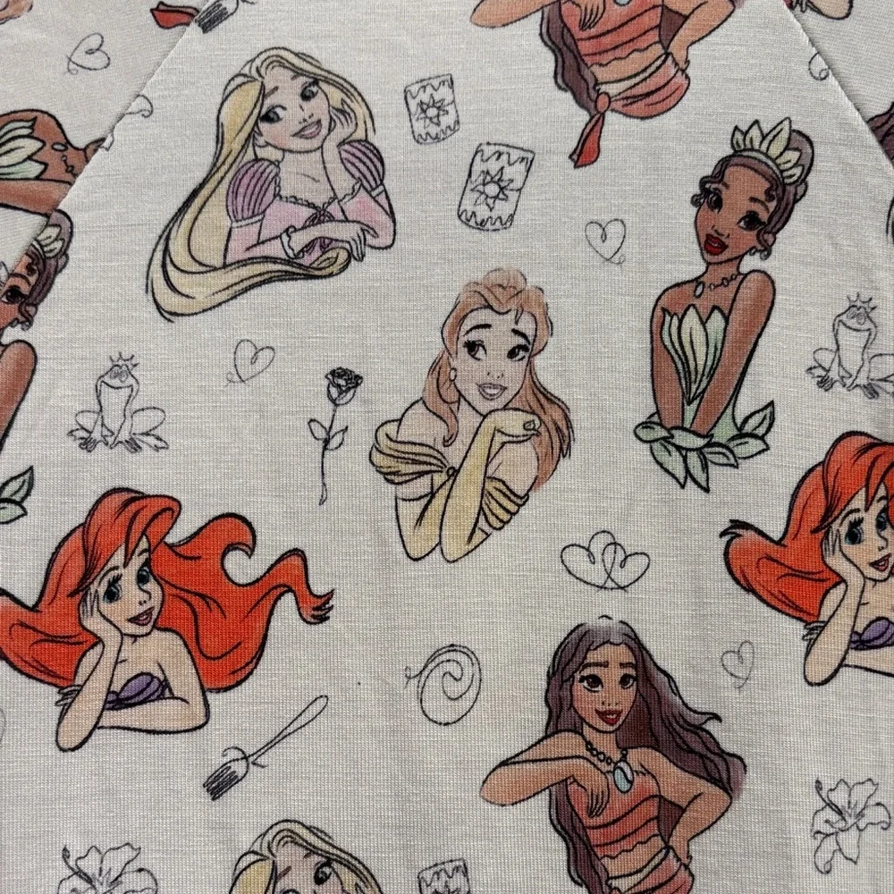 Disney Princess Patterned Baby Shortie Zippy size 3-6 months NWT